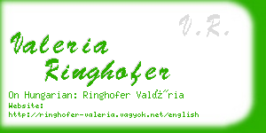 valeria ringhofer business card